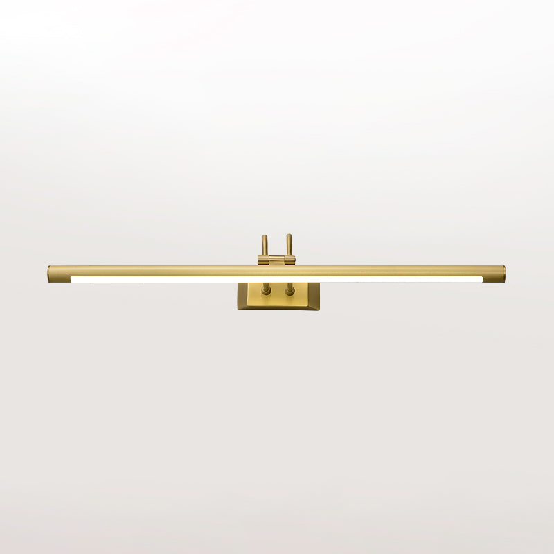 Vanité de style américain Light All Copper Vanity Lampe avec une teinte acrylique pour la chambre