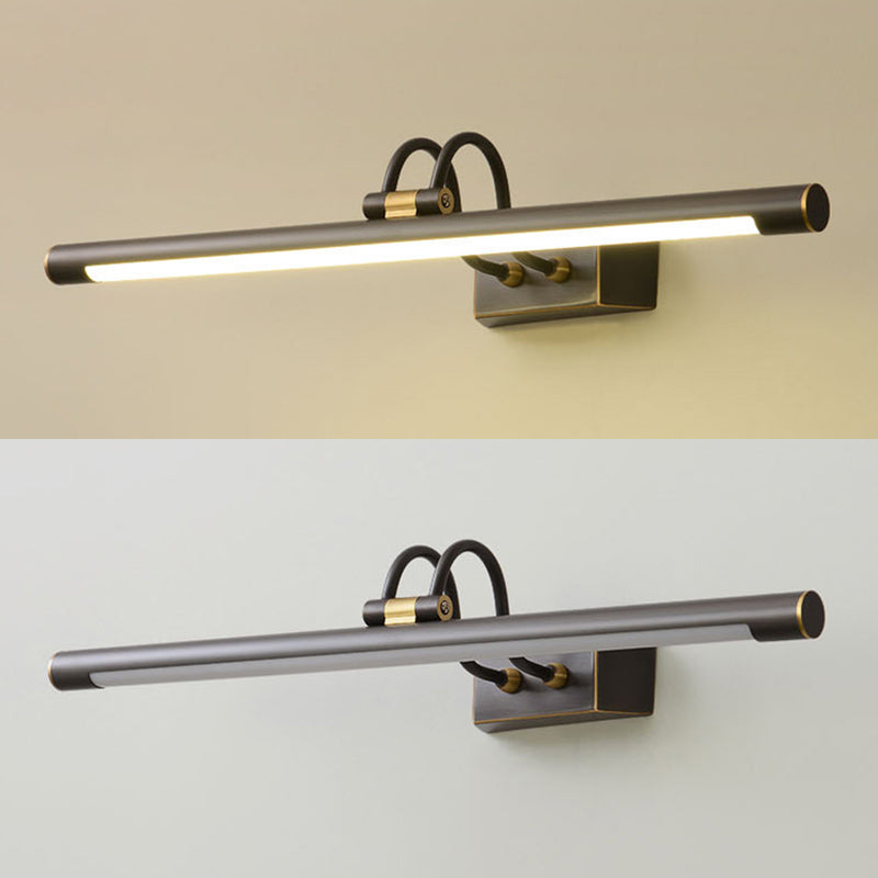 Vanité de style américain Light All Copper Vanity Lampe avec une teinte acrylique pour la chambre