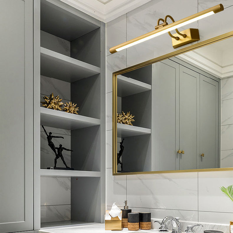 Vanité de style américain Light All Copper Vanity Lampe avec une teinte acrylique pour la chambre