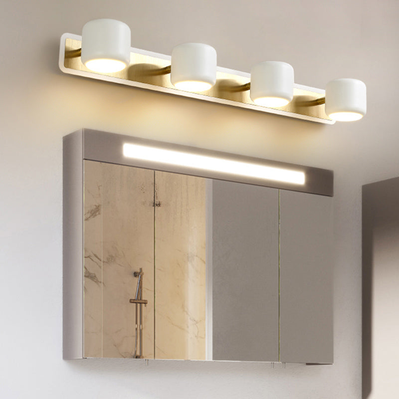 Nordic Style Vanity Light Cylinder Shape Vanity Lamp with Aluminum Shade for Bedroom