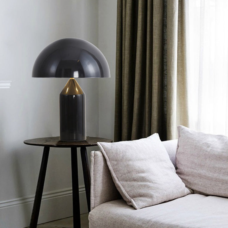 Lampes de table de nuit en dôme de style contemporain en métal lampe de table à 1 lumière