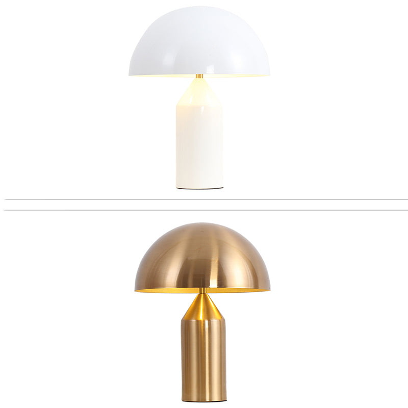 Lampes de table de nuit en dôme de style contemporain en métal lampe de table à 1 lumière
