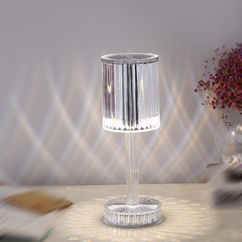 Éclairage de bureau de style moderne Lampe de bureau LED acrylique pour chambre à coucher