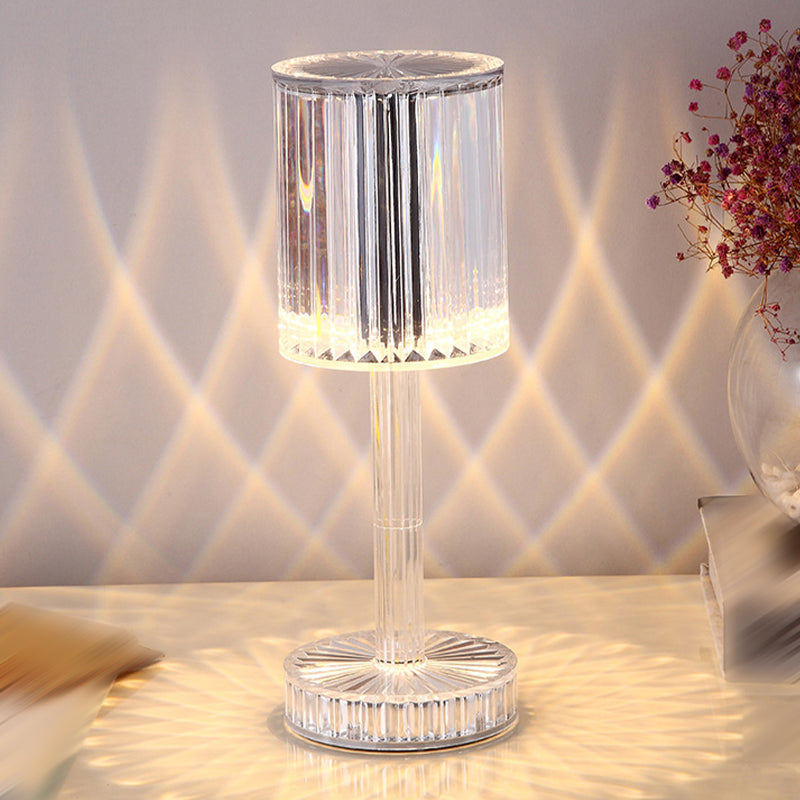 Éclairage de bureau de style moderne Lampe de bureau LED acrylique pour chambre à coucher