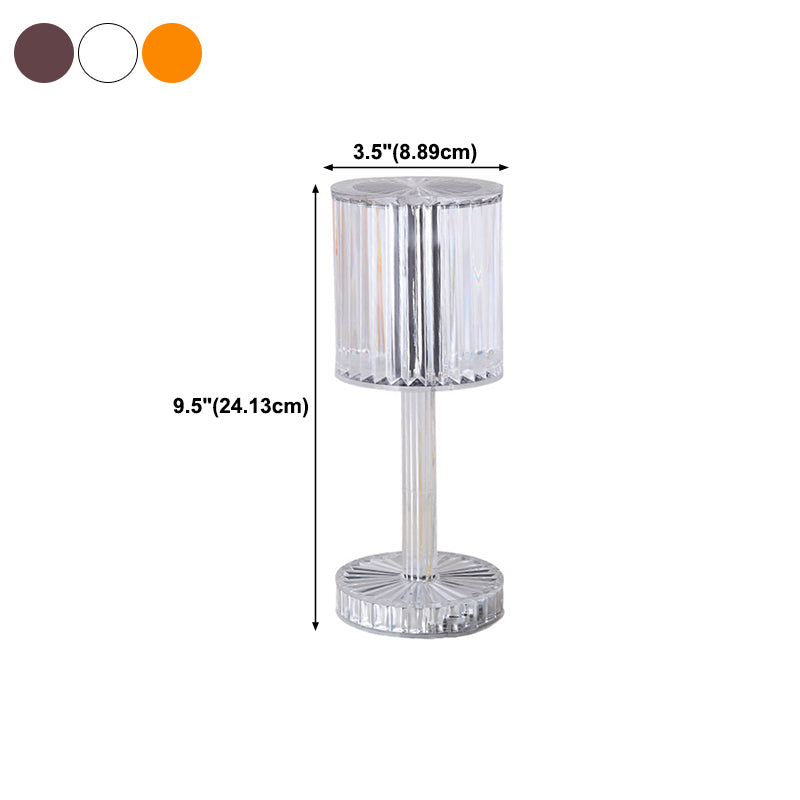 Éclairage de bureau de style moderne Lampe de bureau LED acrylique pour chambre à coucher