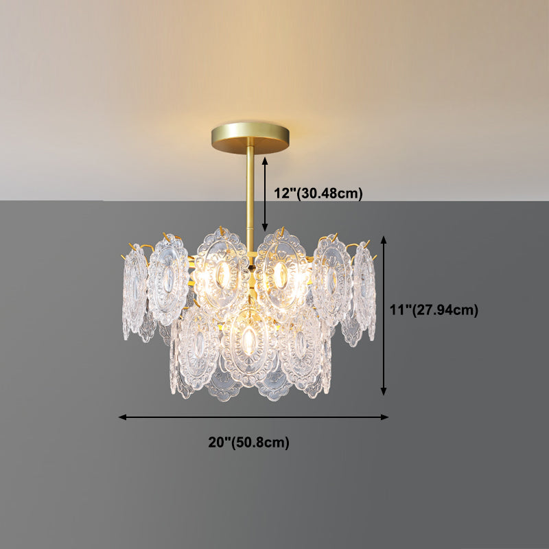 Luces colgantes de forma única de forma contemporánea de vidrio colgante accesorios en oro