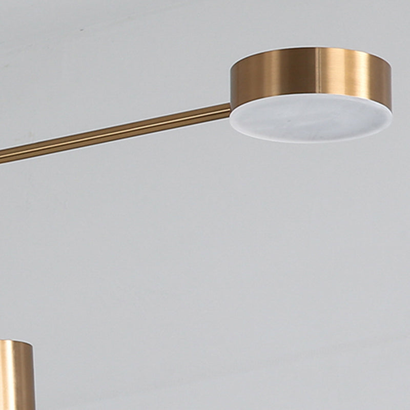 Lámparas de lámparas colgantes de forma de cilindro de estilo moderno 8 luces de lámpara de luz