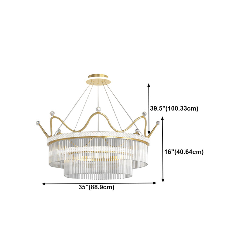 Estilo moderno accesorio de iluminación colgante araña doméstica para sala de estar