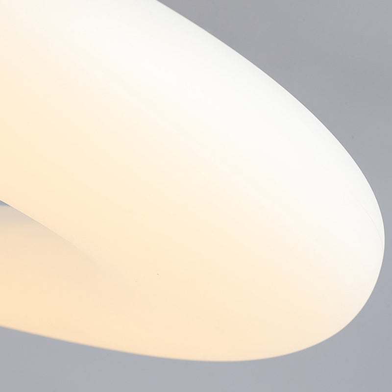 Lámpara de araña de anillo de metal luz nórdica led colgante lámpara accesorio