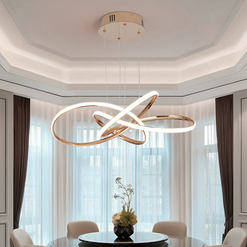 Forme linéaire Métal Pendre luminaire moderne 1 Lumière Lumière Lumière