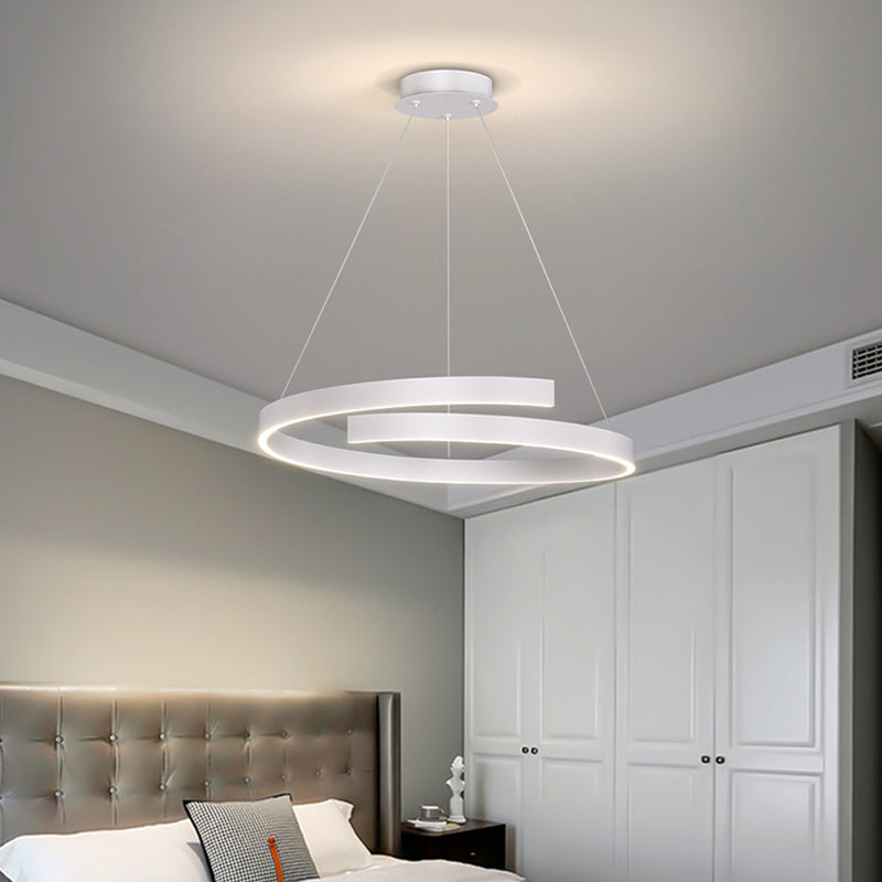 Lineaire vorm metalen hanglamp lichtbeveiliging modern hangende lamp met één licht