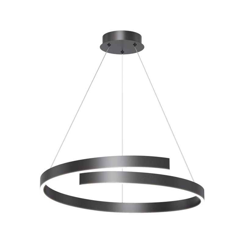 Lineaire vorm metalen hanglamp lichtbeveiliging modern hangende lamp met één licht