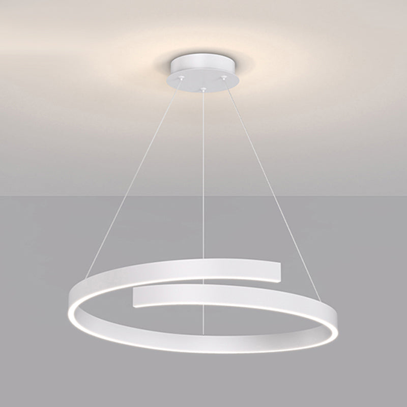 Lineaire vorm metalen hanglamp lichtbeveiliging modern hangende lamp met één licht