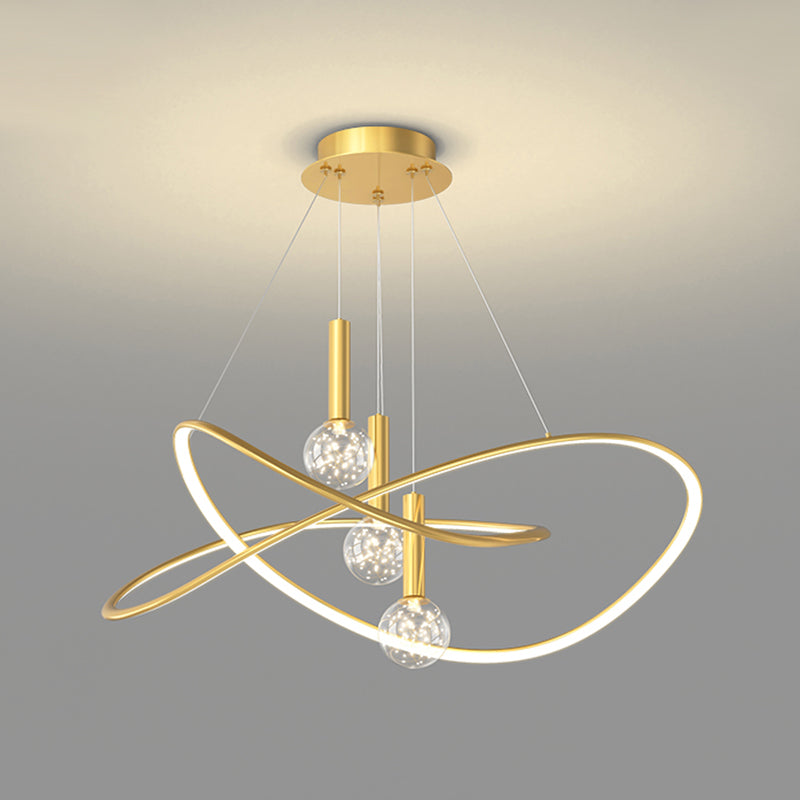 Bolvormige vorm metalen hanglamp armaturen moderne stijl 4 licht hangende verlichtingsarmaturen