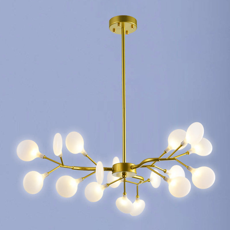 Metall einzigartige Form Kronleuchter leichter moderner Stil Multi -Light Hanging Lampe für Esszimmer