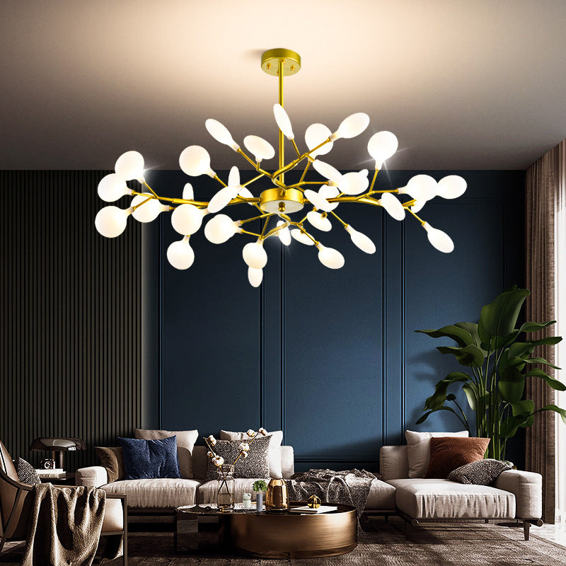 Metall einzigartige Form Kronleuchter leichter moderner Stil Multi -Light Hanging Lampe für Esszimmer