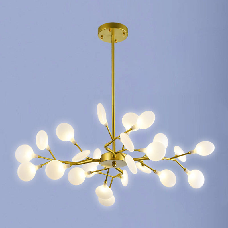 Metall einzigartige Form Kronleuchter leichter moderner Stil Multi -Light Hanging Lampe für Esszimmer