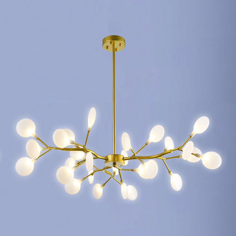 Metall einzigartige Form Kronleuchter leichter moderner Stil Multi -Light Hanging Lampe für Esszimmer