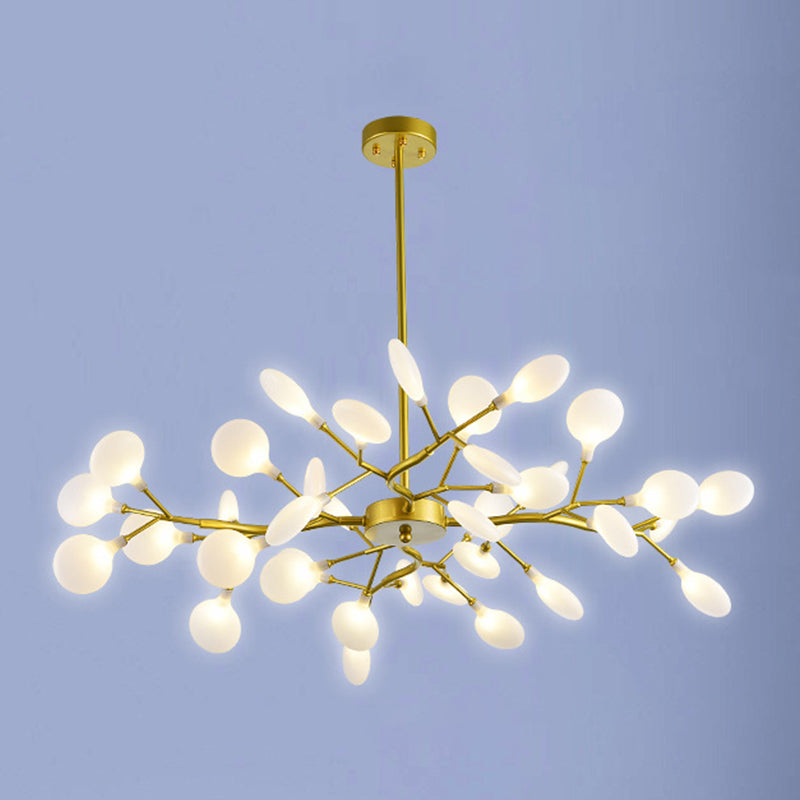 Metall einzigartige Form Kronleuchter leichter moderner Stil Multi -Light Hanging Lampe für Esszimmer