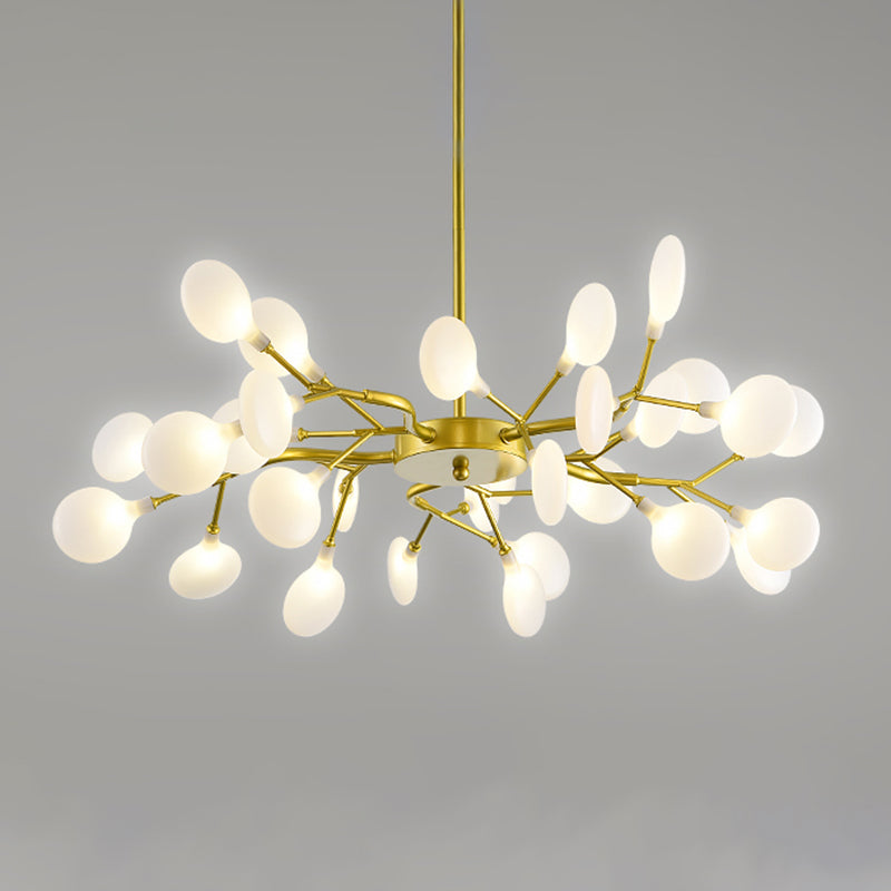 Metall einzigartige Form Kronleuchter leichter moderner Stil Multi -Light Hanging Lampe für Esszimmer