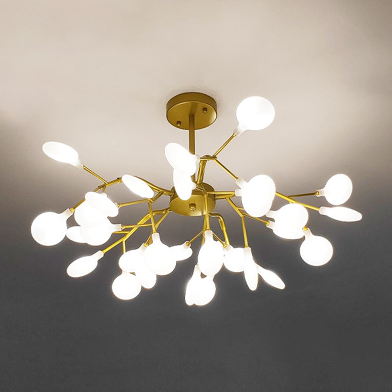 Metall einzigartige Form Kronleuchter leichter moderner Stil Multi -Light Hanging Lampe für Esszimmer