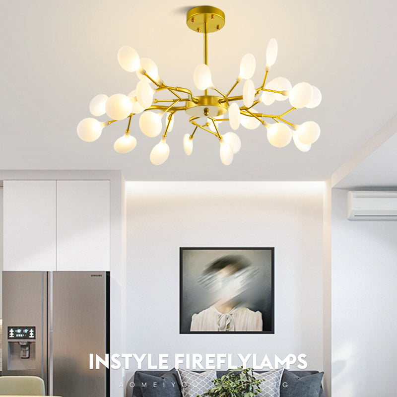 Metall einzigartige Form Kronleuchter leichter moderner Stil Multi -Light Hanging Lampe für Esszimmer