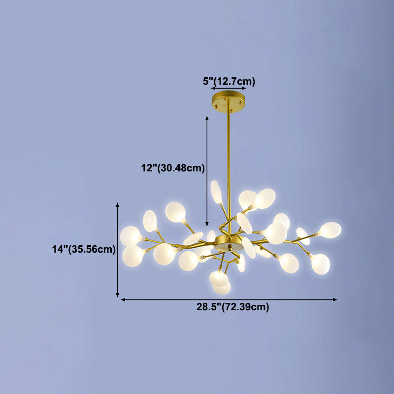 Metall einzigartige Form Kronleuchter leichter moderner Stil Multi -Light Hanging Lampe für Esszimmer