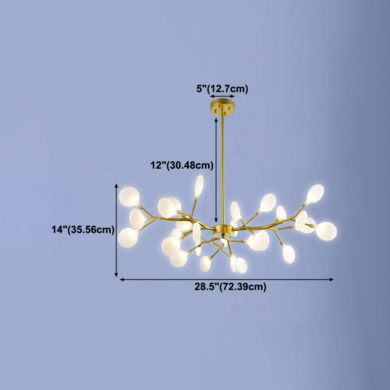 Metall einzigartige Form Kronleuchter leichter moderner Stil Multi -Light Hanging Lampe für Esszimmer