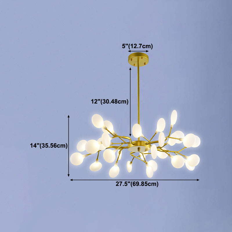 Metall einzigartige Form Kronleuchter leichter moderner Stil Multi -Light Hanging Lampe für Esszimmer