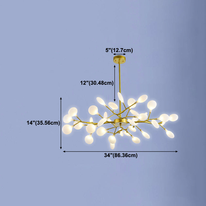 Metall einzigartige Form Kronleuchter leichter moderner Stil Multi -Light Hanging Lampe für Esszimmer