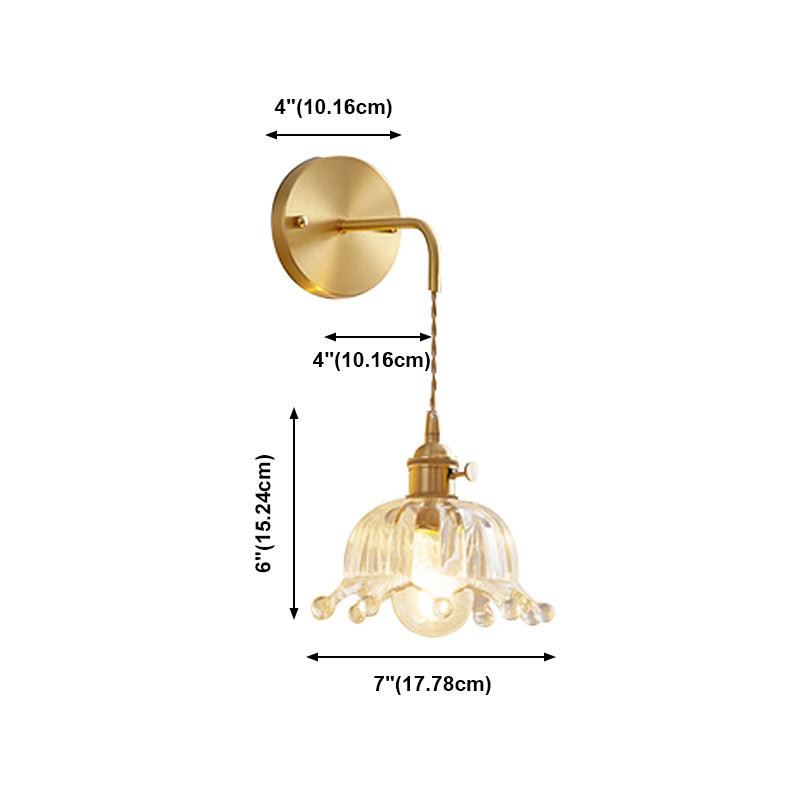 Geometrische Wandlampen für industrielle Stile Glas 1 leichte Wandleuchten