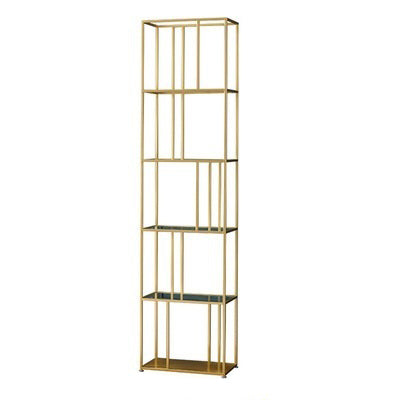 Metal Industrial Etagere Bookshelf Iron Iron Open Vertical Bookshelf for Office