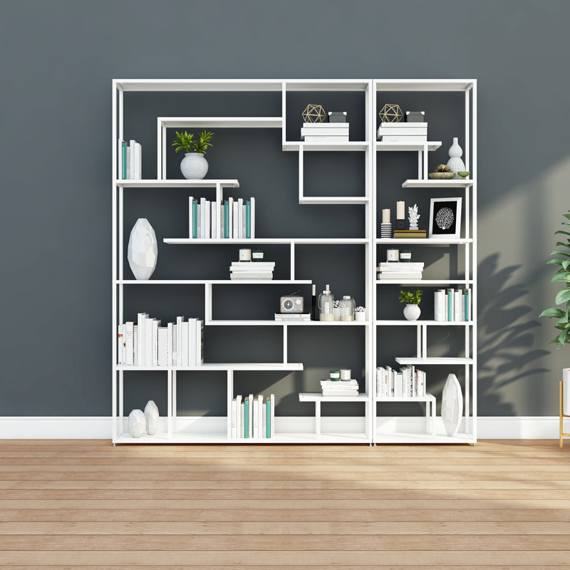 Industrial Metal Etagere Bookshelf Open Iron Bookshelf for Home Office