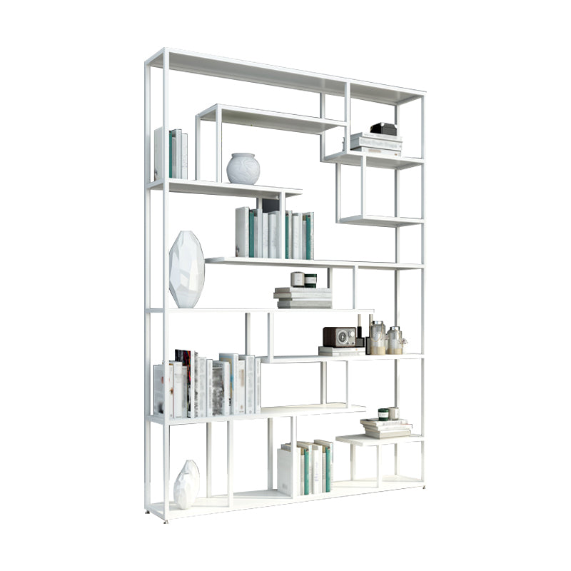 Industrial Metal Etagere Bookshelf Open Iron Bookshelf for Home Office