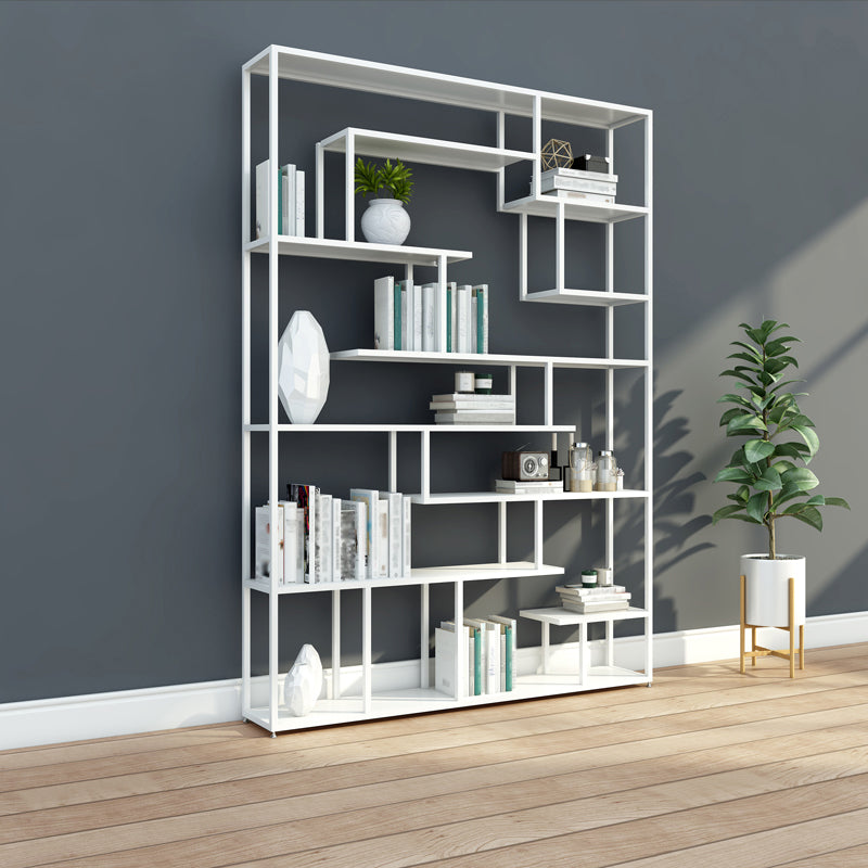 Industrial Metal Etagere Bookshelf Open Iron Bookshelf for Home Office