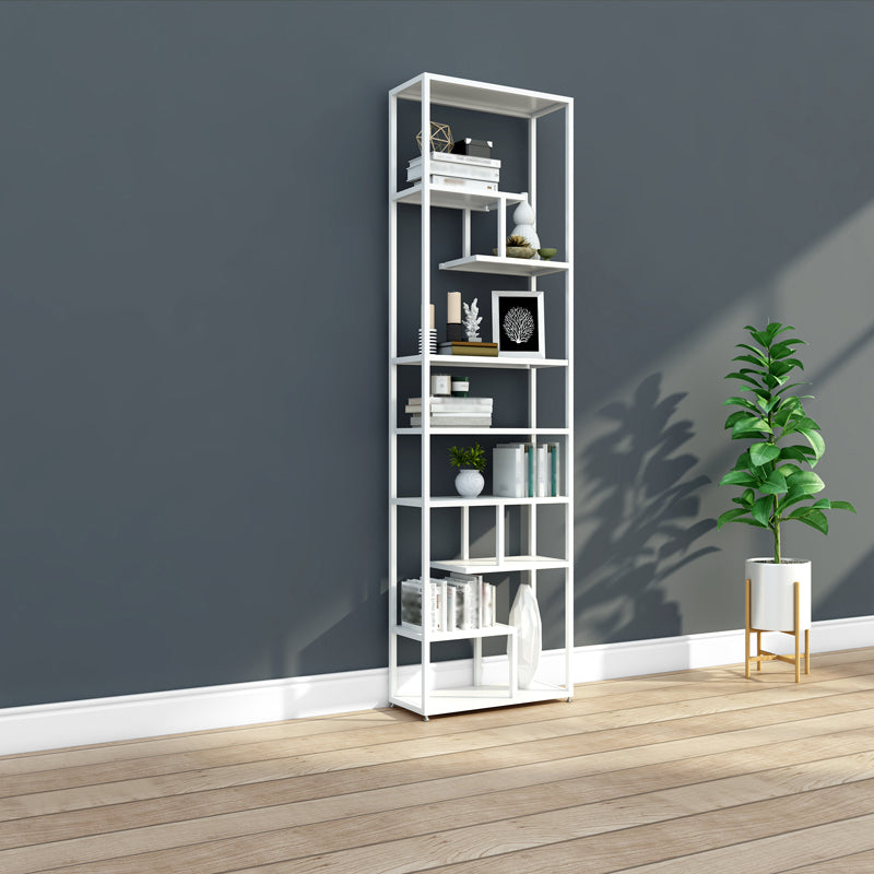Industrial Metal Etagere Bookshelf Open Iron Bookshelf for Home Office