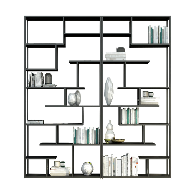 Industrial Metal Etagere Bookshelf Open Iron Bookshelf for Home Office