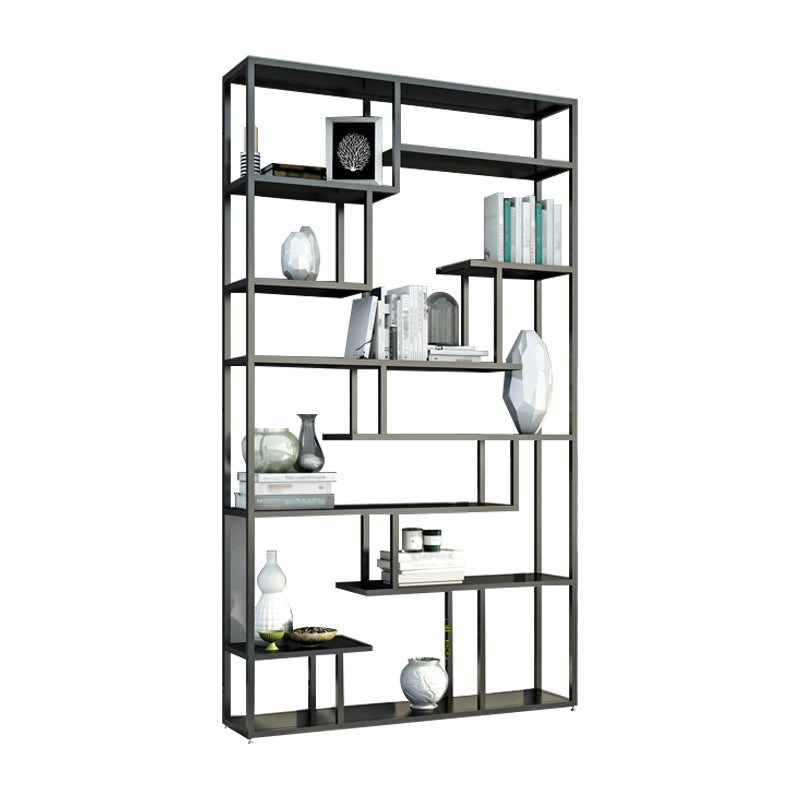 Industrial Metal Etagere Bookshelf Open Iron Bookshelf for Home Office