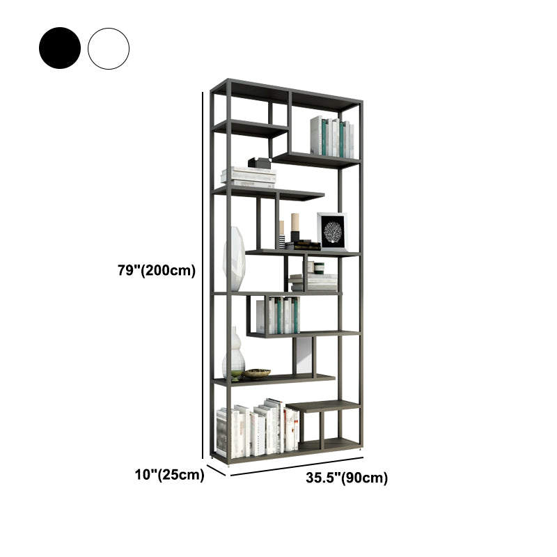 Industrial Metal Etagere Bookshelf Open Iron Bookshelf for Home Office