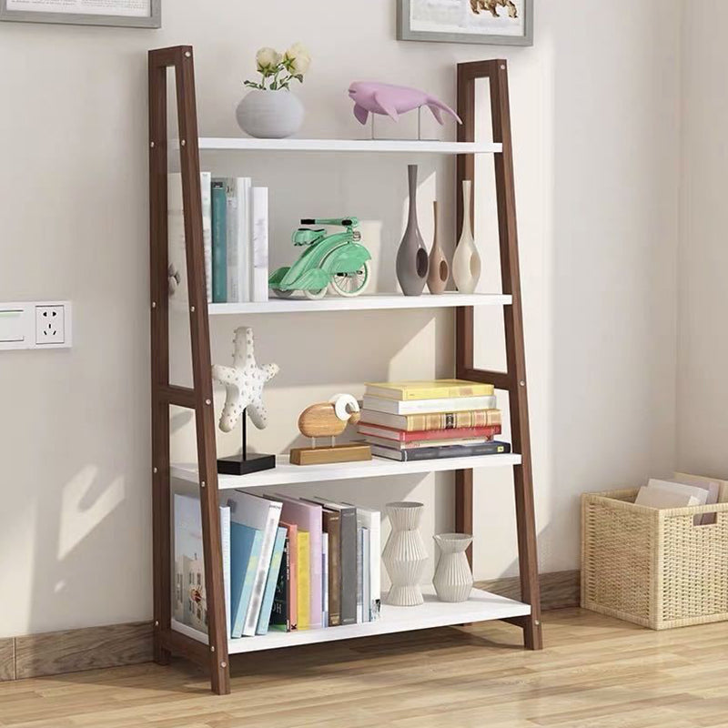 Open Back Bookshelf Scandinavian Style Bookcase for Study Room and Office