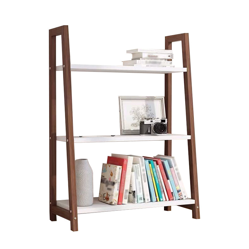 Open Back Bookshelf Scandinavian Style Bookcase for Study Room and Office