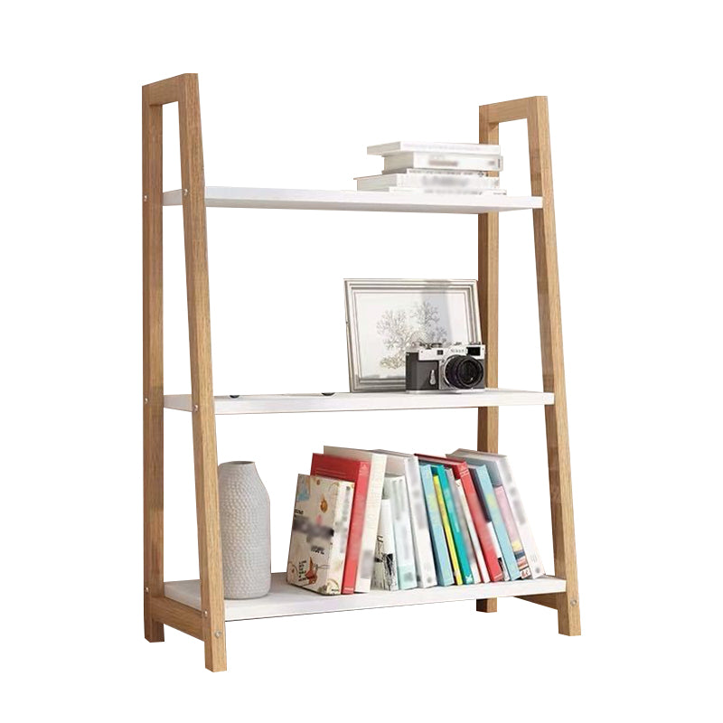 Open Back Bookshelf Scandinavian Style Bookcase for Study Room and Office