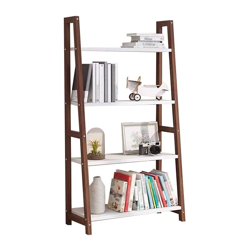 Open Back Bookshelf Scandinavian Style Bookcase for Study Room and Office