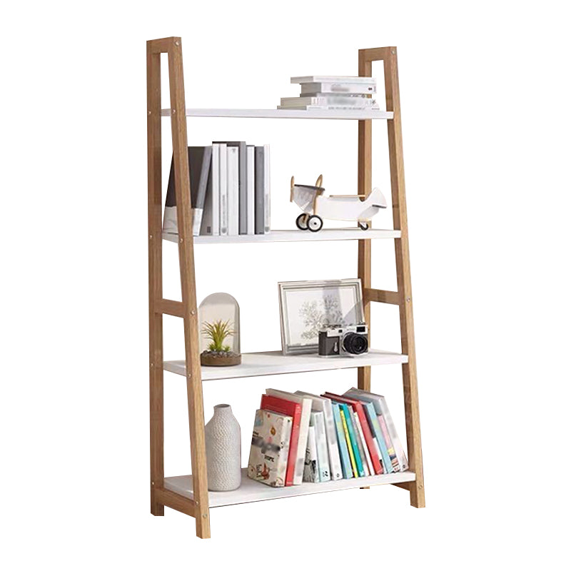 Open Back Bookshelf Scandinavian Style Bookcase for Study Room and Office