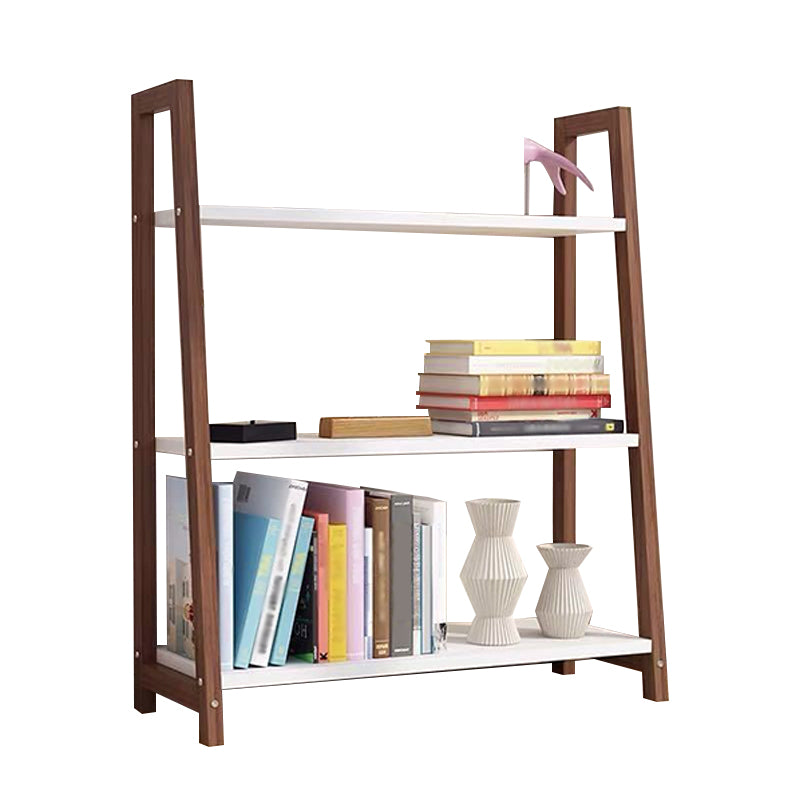 Open Back Bookshelf Scandinavian Style Bookcase for Study Room and Office