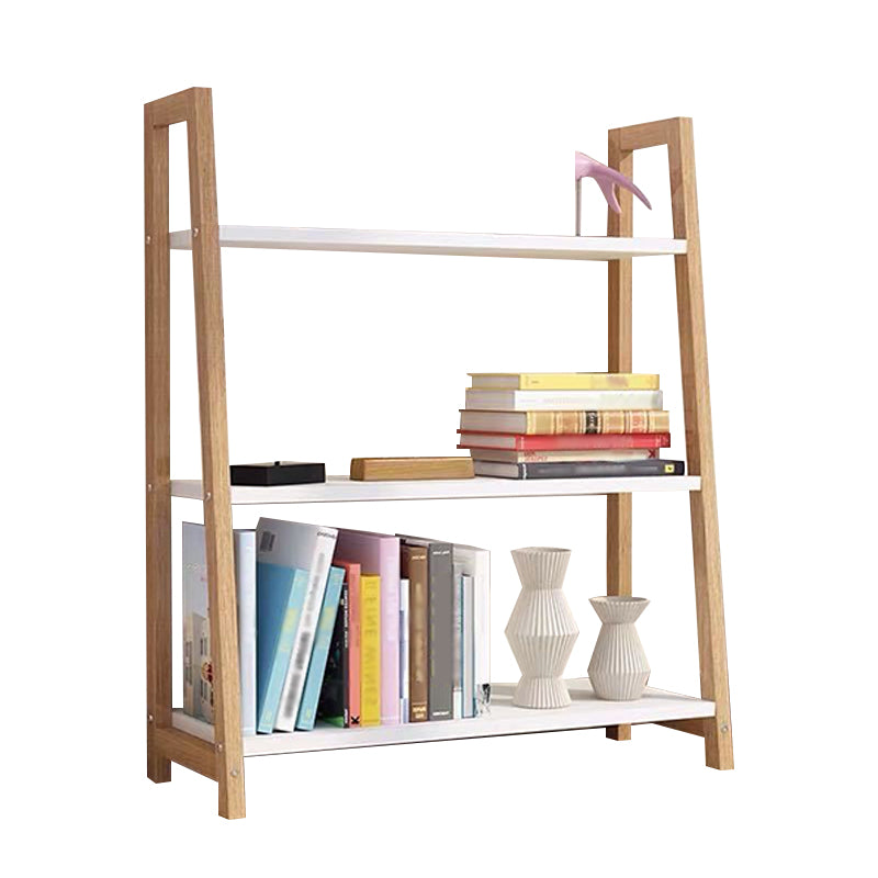Open Back Bookshelf Scandinavian Style Bookcase for Study Room and Office