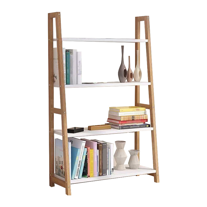 Open Back Bookshelf Scandinavian Style Bookcase for Study Room and Office