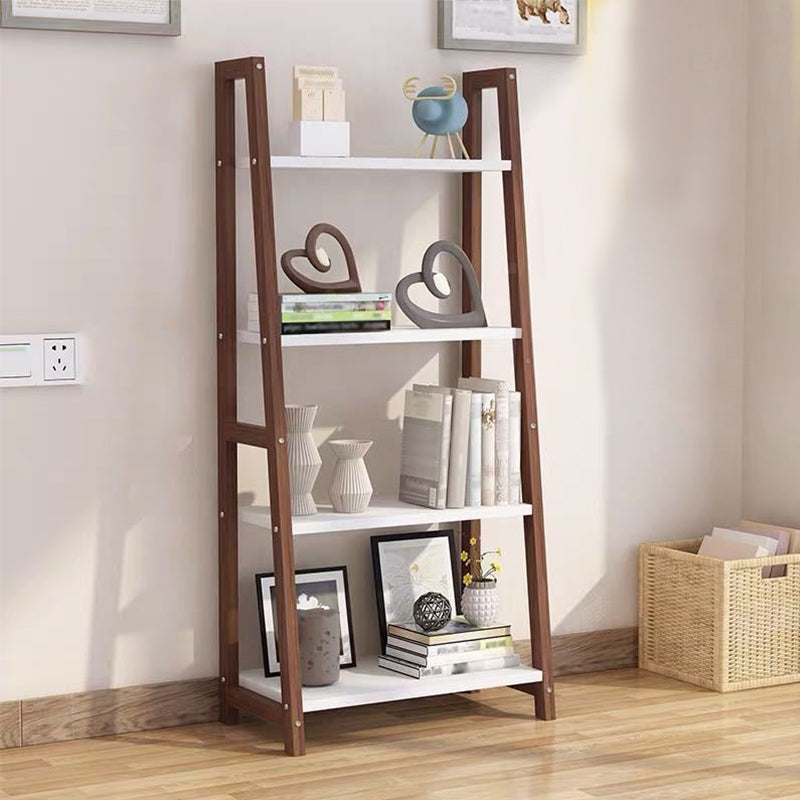 Open Back Bookshelf Scandinavian Style Bookcase for Study Room and Office