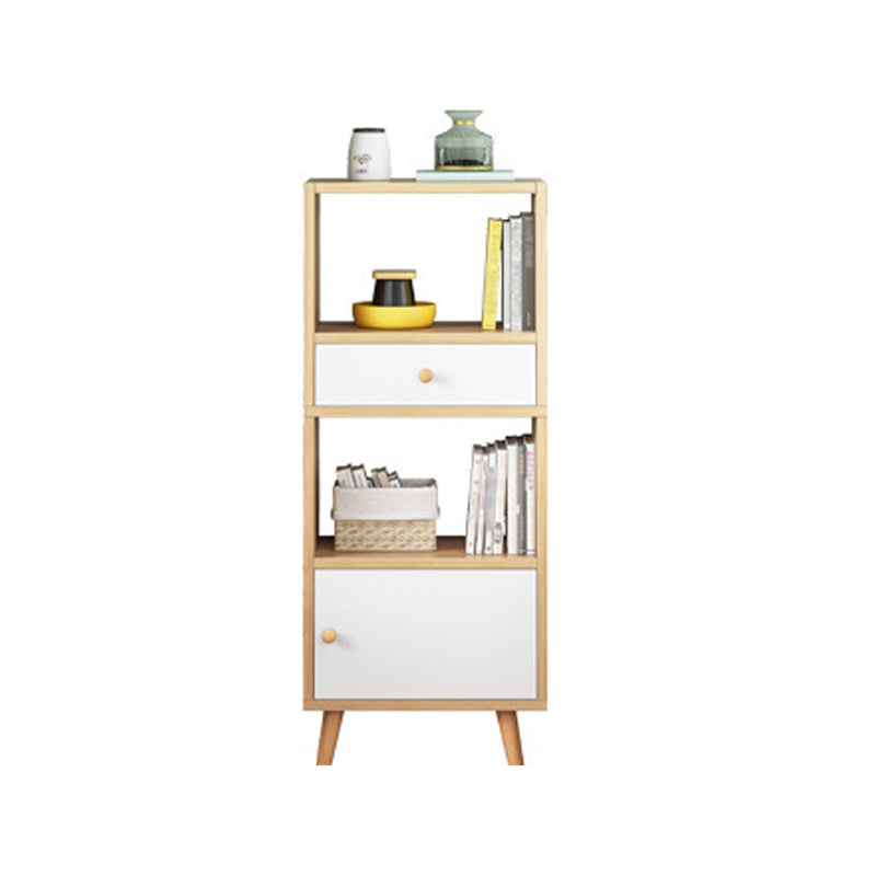 Libreria standard in legno fabbricato scandinavo libreria aperta verticale con porta
