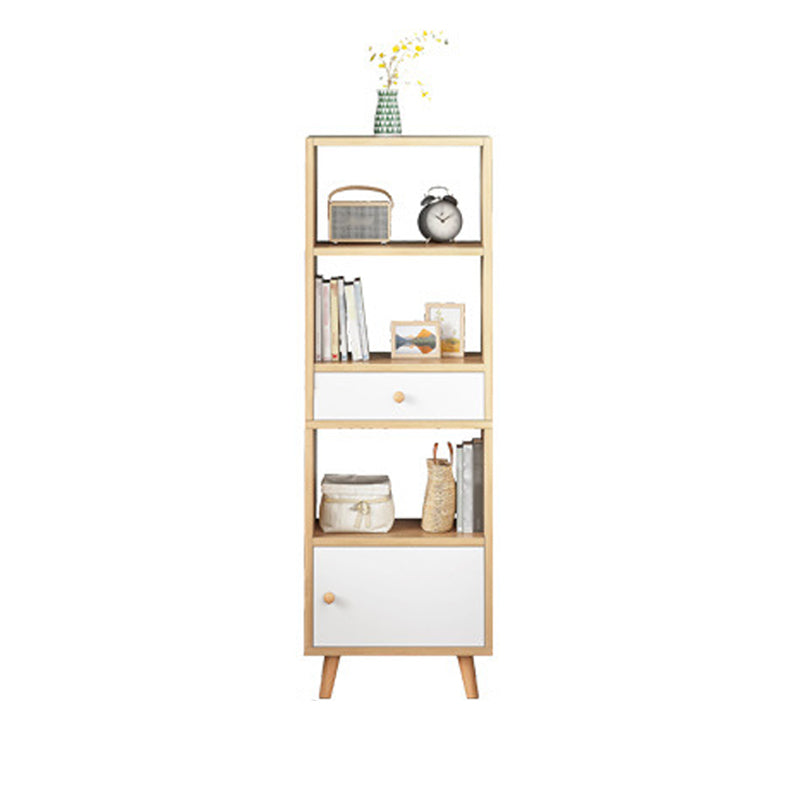 Libreria standard in legno fabbricato scandinavo libreria aperta verticale con porta
